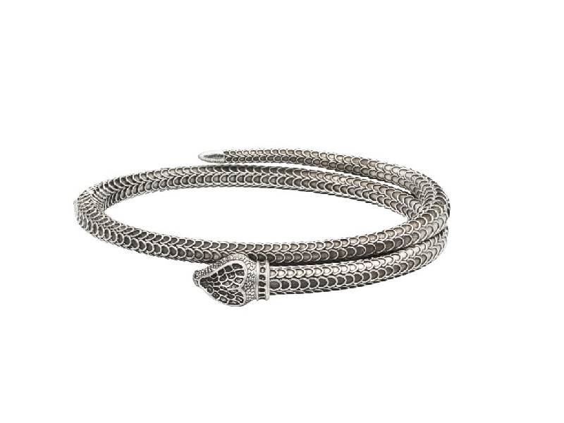 BRACCIALE ARGENTO A SERPENTE GUCCI GARDEN GUCCI YBA577283001